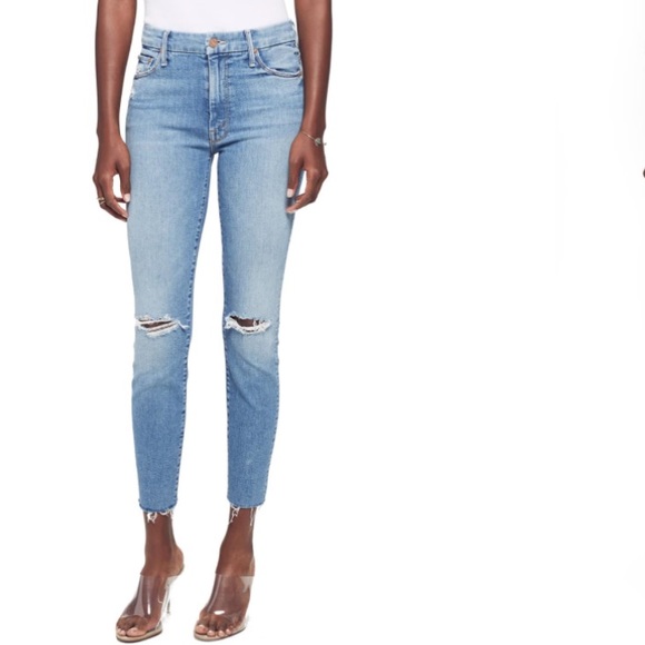 mother the looker high waist skinny jeans